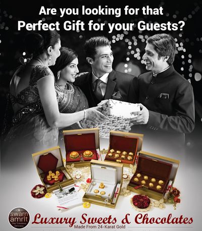 Pamper your Guests with Pure 24-Karat Gold Sweets & Chocolates