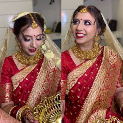 Sindhi- Bengali Bridal Makeup 