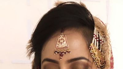 light bridal makeup for Sameena