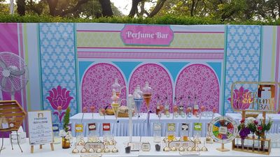 Perfume Bar at a Wedding Carnival