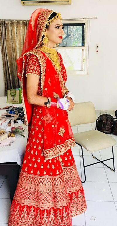 Bride in red looking more Beautiful......HD Makeover @Bridalblush_by_vandanarathore