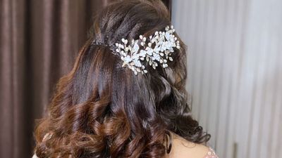 Bridal Floral Buns & Hairstyles