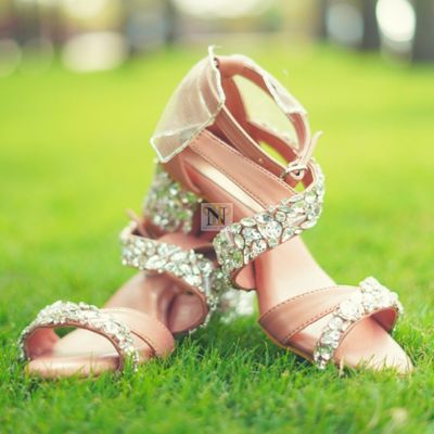 Chandni’s Peach Wedding Footwear
