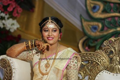 Lavanya's Muhurtham look