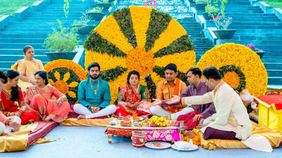 Destination Wedding at Taj - Intimate Haldi - JDSquare