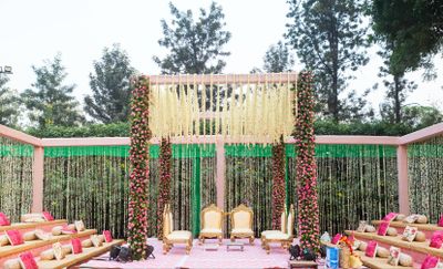 Sundowner Wedding Amaara Farms Vritti & Gautam 