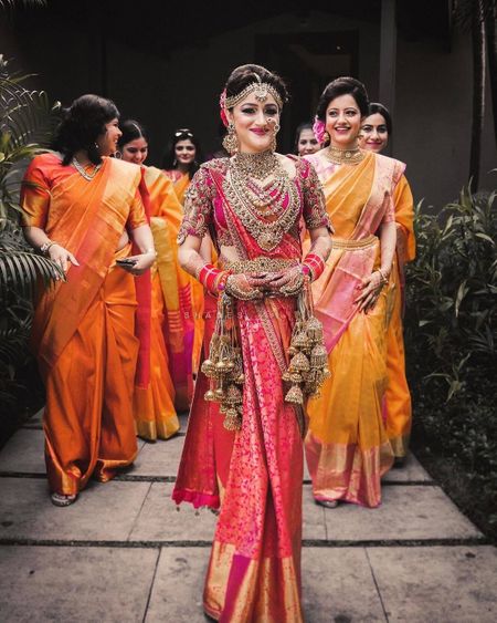 Bride in Sky Blue Bridal Saree | Indian bridal fashion, South indian bride,  Wedding saree indian