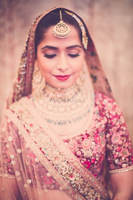 Indian bride wearing jewels