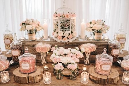 Photo of Candy station at the engagement