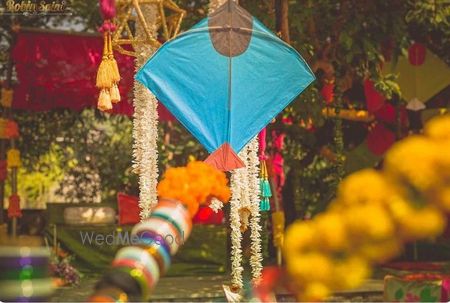 Photo of blue kite prop