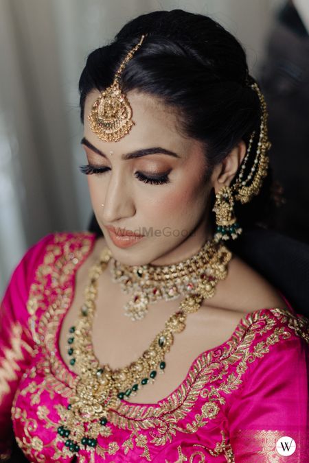 Photo of subtle bridal makeup