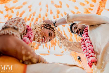 Photo of wedding ritual south indian couple shot