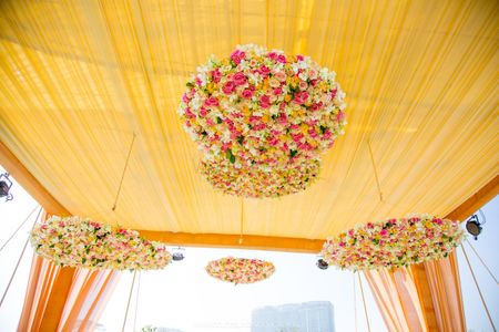 Floral hanging decor chandeliers