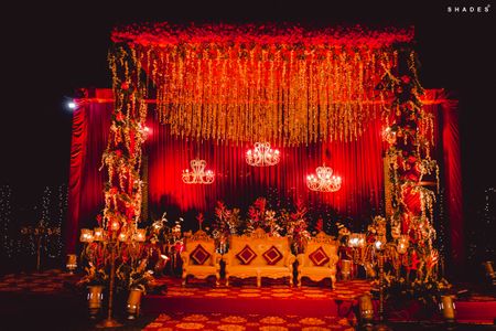 Luxurious & opulent red grand decor.  