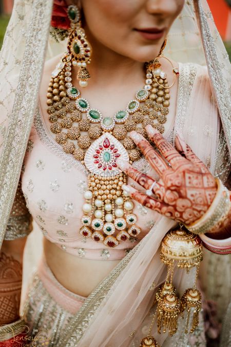 Jewellery shot of traditional bridal jewellery