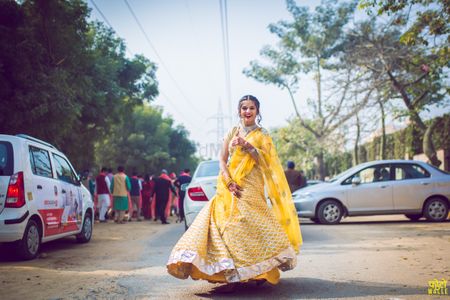 Photo of A pretty twirling sister of the groom