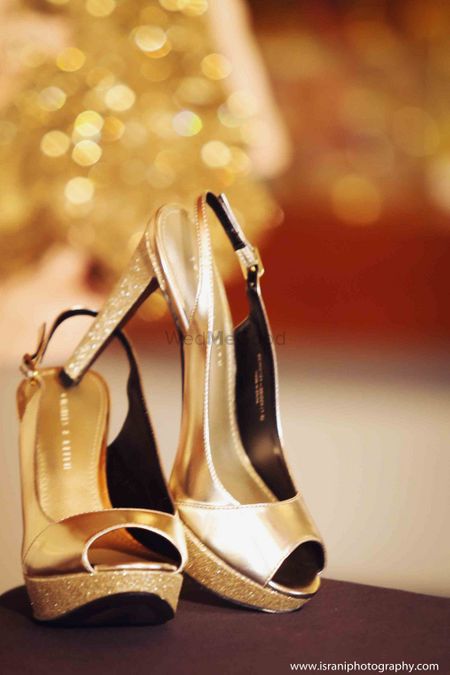 Photo of gold heels