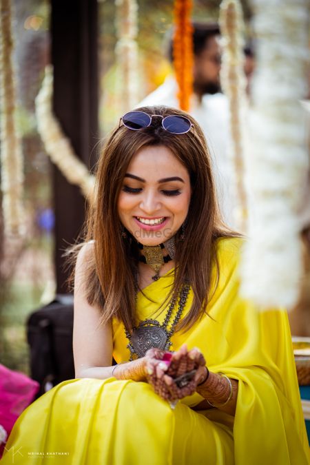 Photo of Gorgeous yellow saree for haldi
