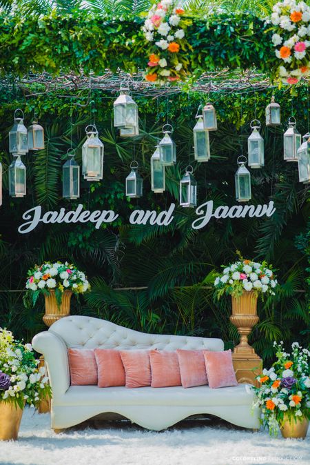 Personalized decor ideas with the bride and grooms' name. 