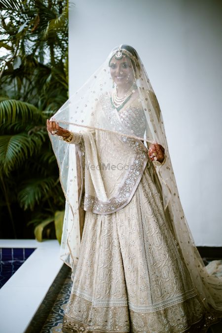 Photo of Chikankari bridal lehenga