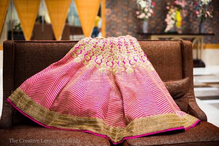 Photo of Bright pink bridal lehenga by frontier bazar