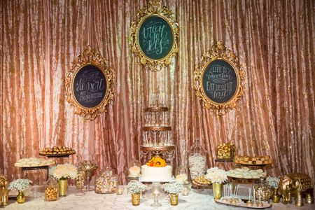 Photo of dessert table setup