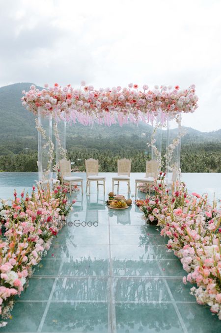 unique floral mandap 