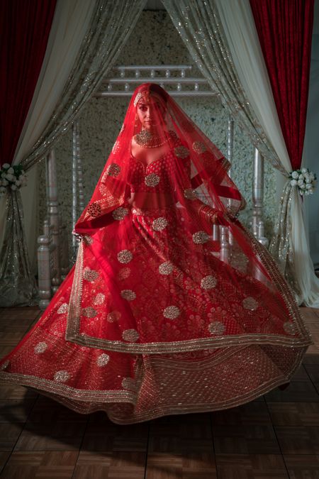 Red Wedding Bridal Lehenga at Rs 2199, Simada, Surat