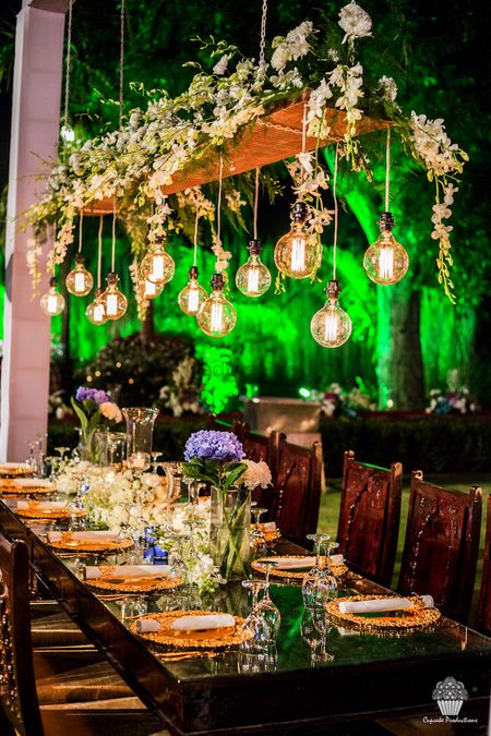 Stunning hanging glass balls with flowers for wedding 