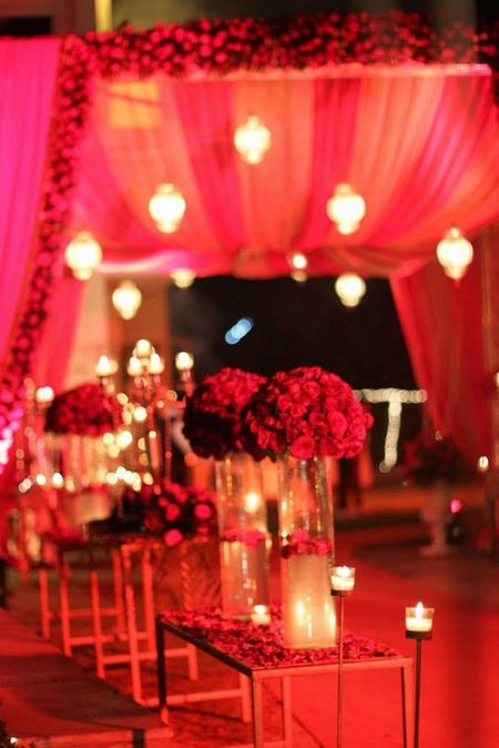 Glamorous decor for wedding