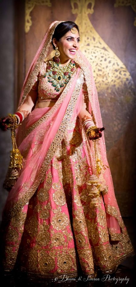 Photo of Pink bridal lehenga by Manish malhotra