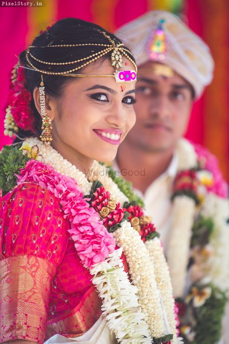 Photo of South Indian bridal portrait
