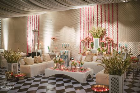 soft pink and baby blue decor