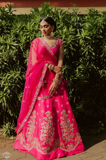Photo of Stunning pink bridal lehenga