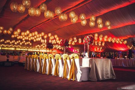 red and gold moroccan theme decor