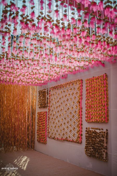 Photo of pink and gold decor
