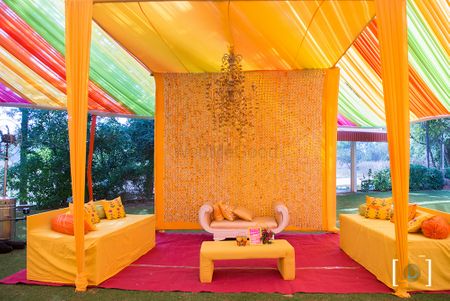 Yellow Mehendi theme decor
