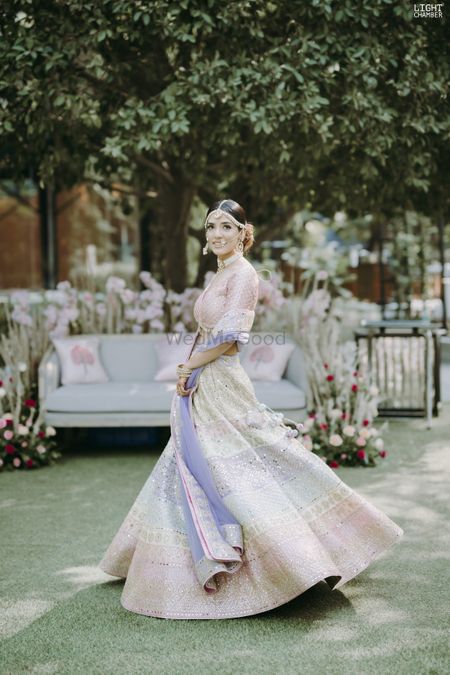 15 Stunning Pastel Coloured Lehengas For All You Bridesmaids! |  WeddingBazaar