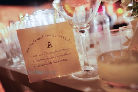 Photo of Fun personalized napkins for the bar with games for the guests