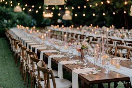 Photo of Antique table setting for an outdoor celebration