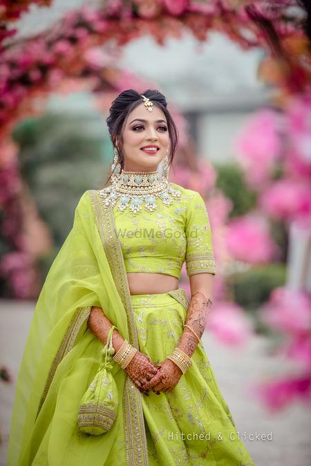 Latest Wedding Wear - Light Green Blouse - Ivory Lehenga | Light green  blouse, Pakistani bridal wear, Heavy dresses