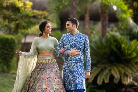 22 Matching Lehenga & Sherwani for Indian Brides & Grooms  Couple wedding  dress, Indian wedding couple photography, Wedding couple poses