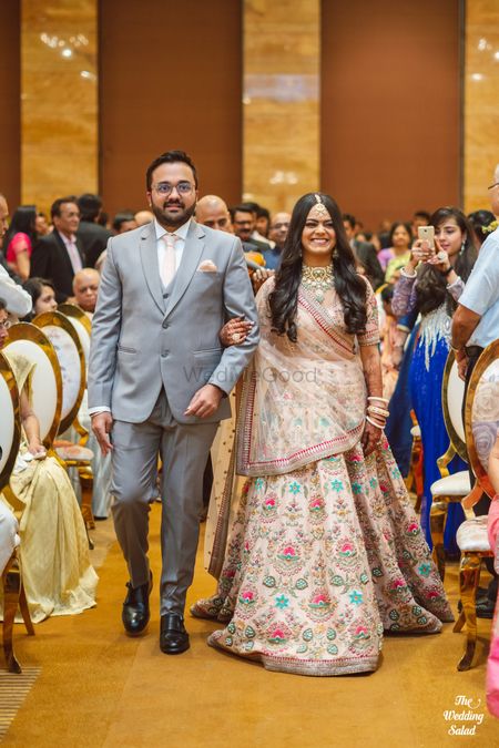Isha Ambani's maroon Sabyasachi reception lehenga is for brides who love  classic styles | VOGUE India