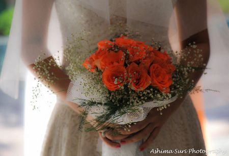 flower bouquet for a christian bride