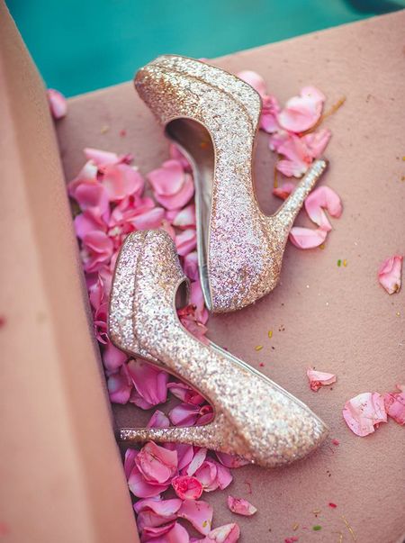 Wedding Accessories Photo glittery shoes