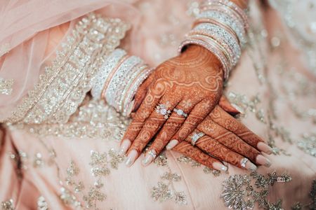 Dainty bridal details