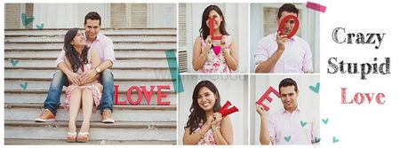 Photo of Using LOVE letters in the pre wedding shoot