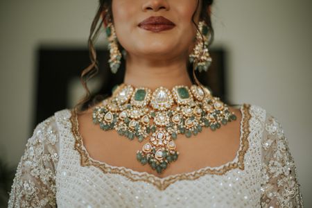 heavy bridal jewellery shot