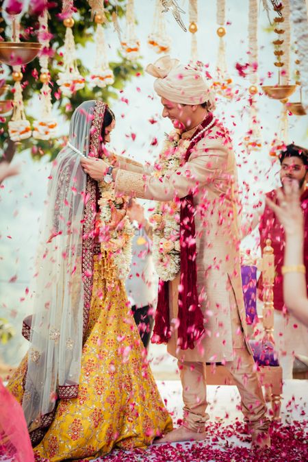 Photo of Beautiful bridal moments jaimala