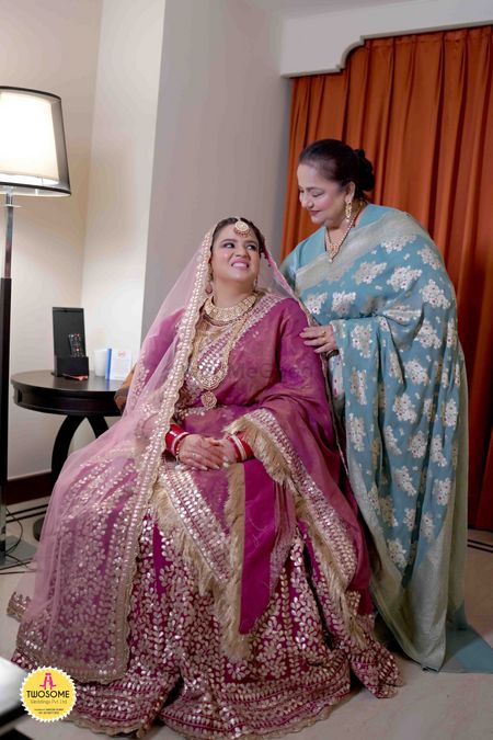 Photo of bride with her mom